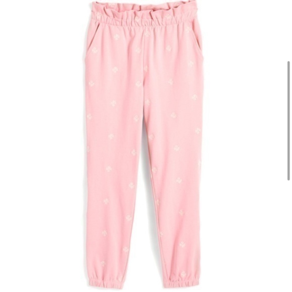 NWT DRAPER JAMES BOBBIE EMBROIDERED SWEATPANTS